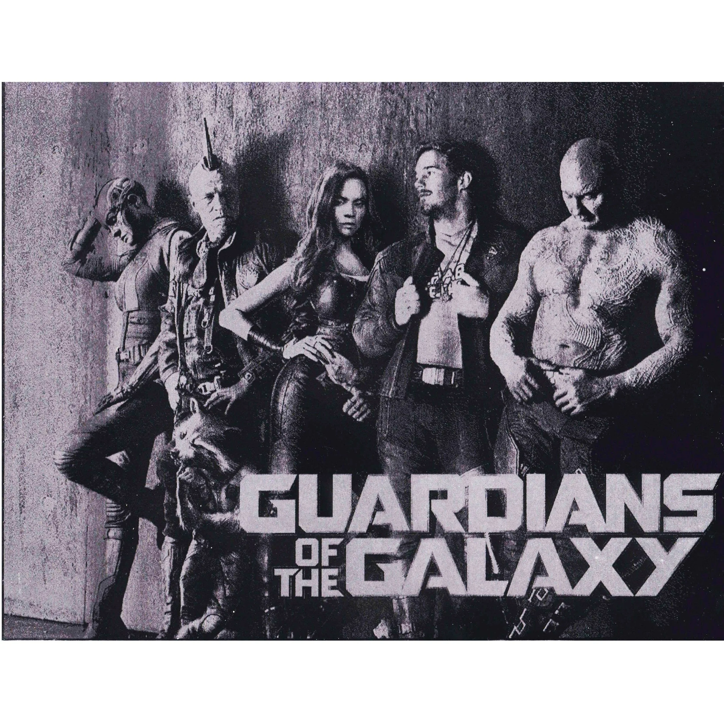 Guardians of the Galaxy Steel Movie Poster — Art of Steel